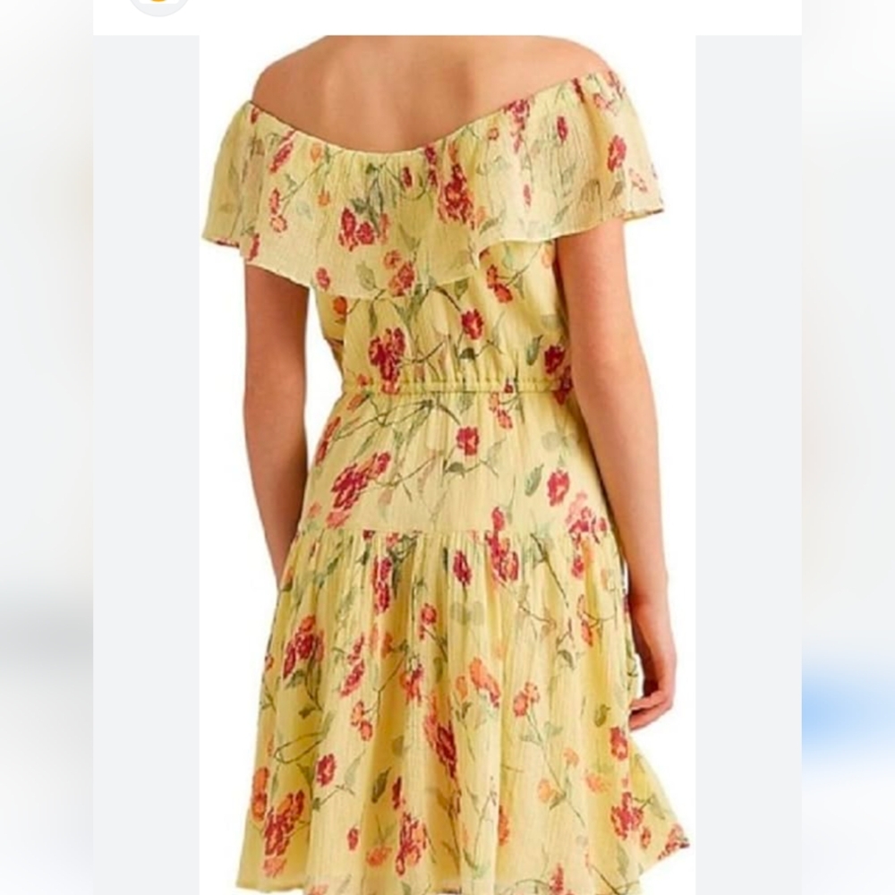 Ralph Lauren Cream Floral Dress - Picture 2 of 5
